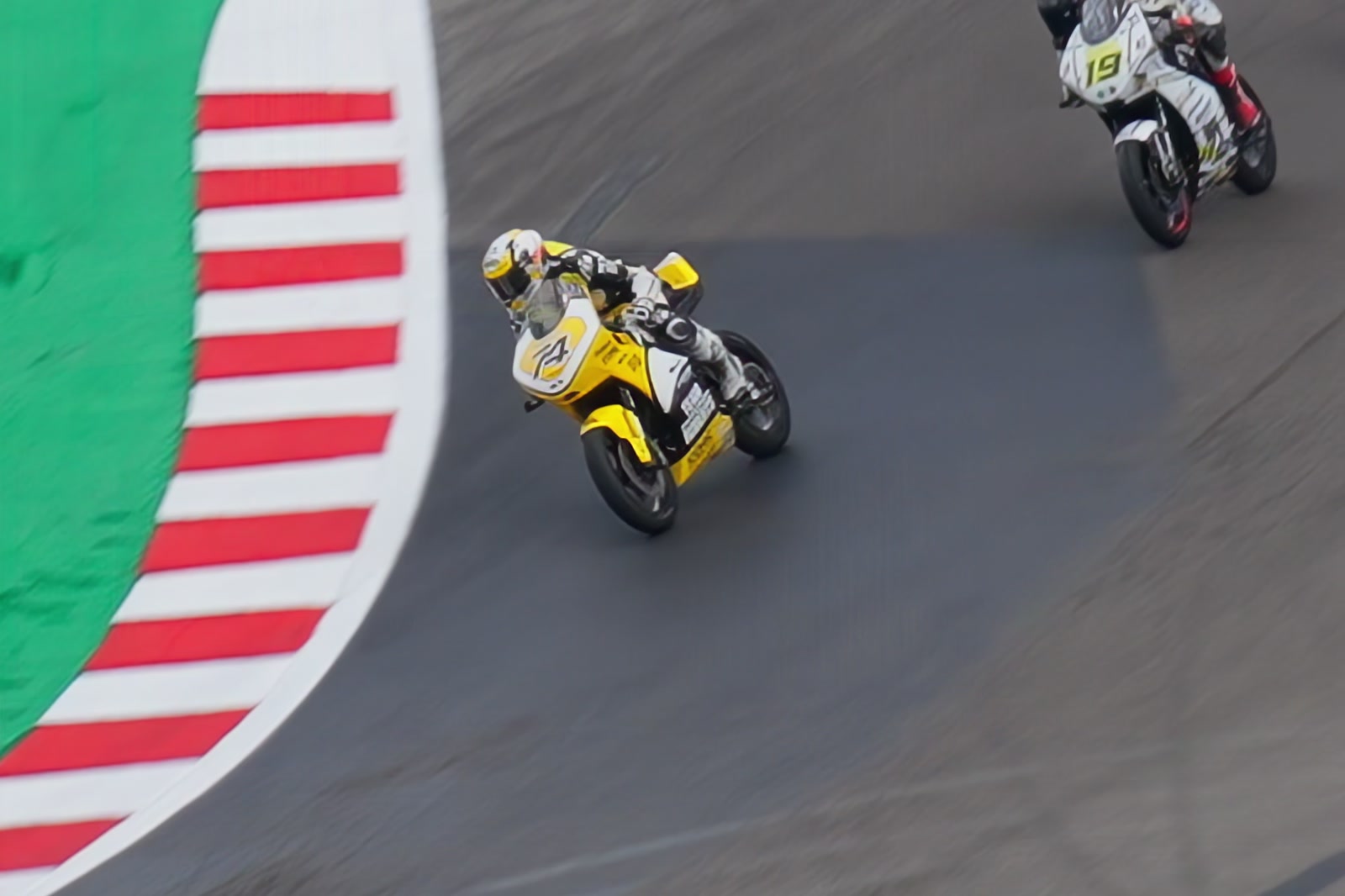 Kensei Matsudaira riding through a corner at Laguna Seca
