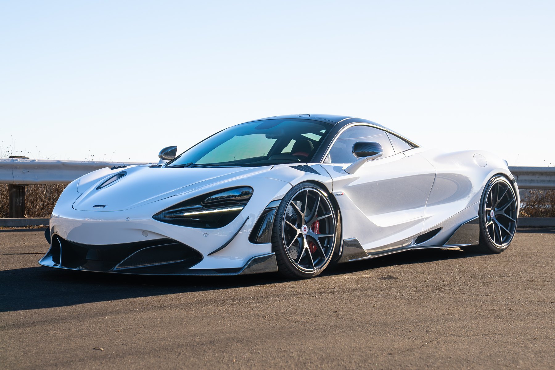 White McLaren 720S photographed for Rosso Corsa by Elevate Media